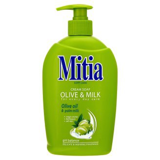 Mitia 500ml tek.mýdlo Olive&Milk pumpa - Kosmetika Hygiena a ochrana pro ruce Tekutá mýdla s pumpičkou